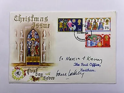 Hand Signed David Hockney Pop Artist Autograph Christmas Issue FDC 1969 • £225