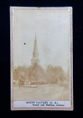 CDV - Mt. Calvary Episcopal Church  Baltimore Maryland Circa 1864. • $42.99