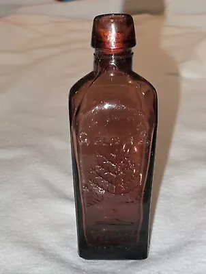 Straubmullers Elixir Tree Of Life Since 1880 Mini Vintage Amethyst Glass Bottle • $5.99