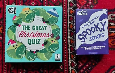 $25.53 • Buy The Great Christmas Quiz Game And 100 Spooky Jokes Bundle Unwanted Gift