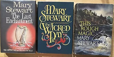 Lot Of 3 Mary Stewart: Last Enchantment ~ The Wicked Day ~ This Rough Magic (HC) • $17.99