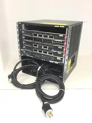 CISCO CATALYST 6500-E Ws-C6500 Switch Chassis W/3xWs-6704-10Ge Ws-X6148a-Ge-Tx • $404.95