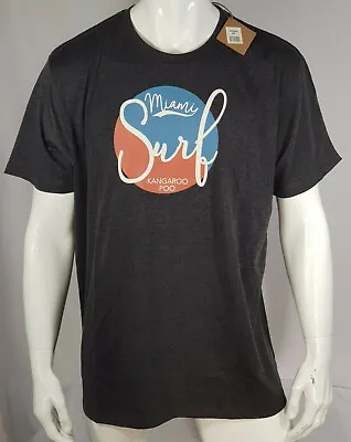 Kangaroo Poo Mens Surf Cotton T-Shirt Charcoal Marl Size 2XL 3XL BNWT RRP £14.99 • £12.99