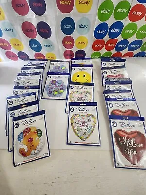 Lot Of 23 Assorted Helium Foil Balloons18  Each • $18.86
