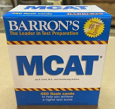 Barron's Test Prep Ser.: MCAT Flash Cards By Jay B. Cutts NEW OPEN BOX-UNUSED • $9.99