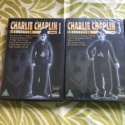 Charlie Chaplin 8x DVD Collection Sealed Vol 1 3 4 5 6 9 10 11. • £14.99