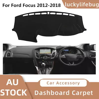 Auto Dashboard Cover Non-slip Dash Mat  Suede Cover For Ford Focus 2012-2018 • $28.96