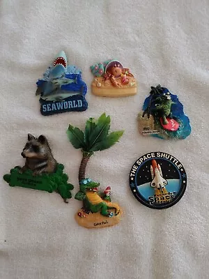 Refrigerator Magnets - Lot Of 6 Florida - All 3 Dimensional • $9