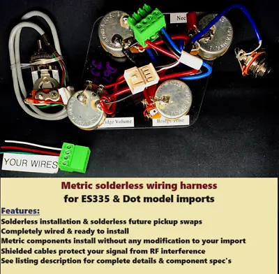 Metric ES-335 And Dot Solderless Wiring Harness For Imports • $86