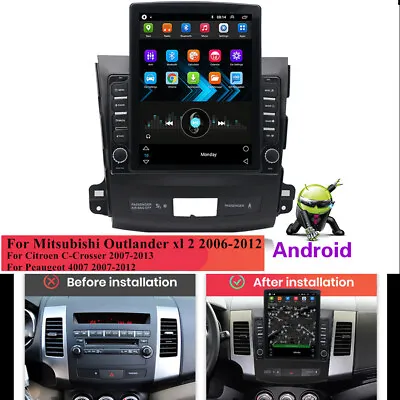 9.7'' Android Car Stereo GPS WiFi Radio Navi For Mitsubishi Outlander Xl 2 06-12 • $221.50