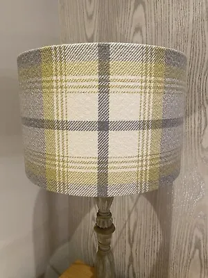 Lampshade In Porter And Stone Balmoral Citrus And Grey Tartan Ceiling Or Lamp • £25.95