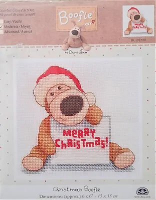 £9.75 • Buy DMC Boofle Counted Cross Stitch Kit Merry Christmas 6 X 6 