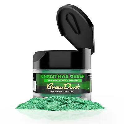 Christmas Green Brew Dust 4g Metallic Shimmer For Garnishes & Drinks 100% Edible • $9.99