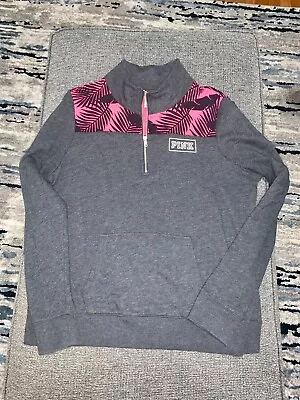 Victoria Secret PINK Large Half Zip Sweatshirt  • $25