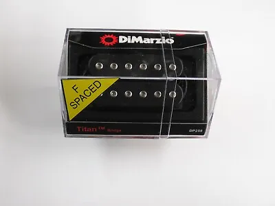 DiMarzio F-spaced Titan Bridge Humbucker Black W/Chrome Poles DP 259 • $119