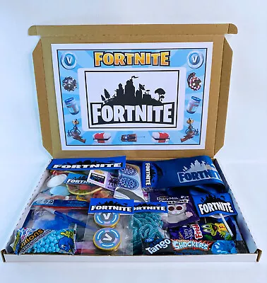 Fortnite Themed Letterbox Gift Hamper Box Personalised Party Birthday Easter • £9.95