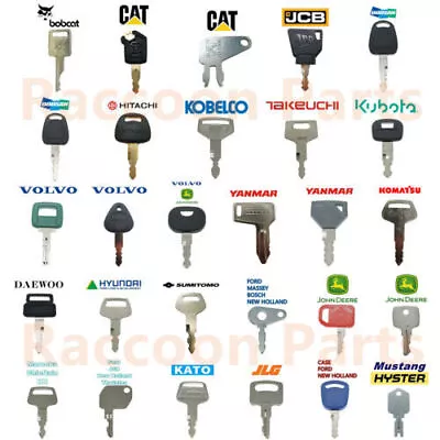£20.40 • Buy 28 Excavator Plant Digger Keys Master Set BOBCAT KUBOTA HITACHI JCB KOMATSU CAT