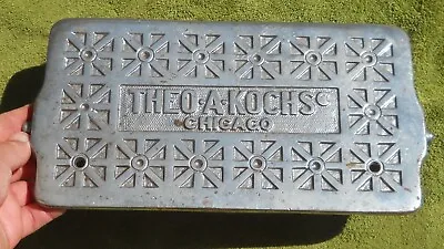 1920s? Antique Theo A Kochs Barber Chair Foot Rest Wallhanger Steampunk Chicago • $54.63