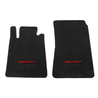 Fit For 05-10 Mercedes Benz SLK Front Floor Mats Carpet Black Nylon W/ Red Sport • $57.99