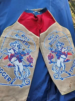 Vintage Roy Rogers / Trigger Child's Cowboy Outfit Pants/ Chaps. Size 8. Used. • $125