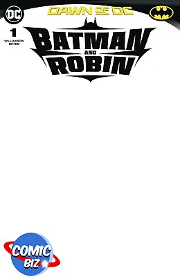 £5.80 • Buy Batman And Robin #1 (2023) 1st Printing Blank Variant Cover D Dc Comics