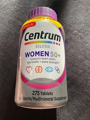 Centrum Silver MultiVitamin MultiMineral Complete Vitamin 275 Tabs Women Over50+ • $24.95