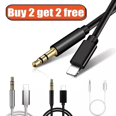 3.5mm Jack AUX Adapter Cable Cord To Car Audio For IPhone 7 8 X XS 11 12 13 PRO • £3.31