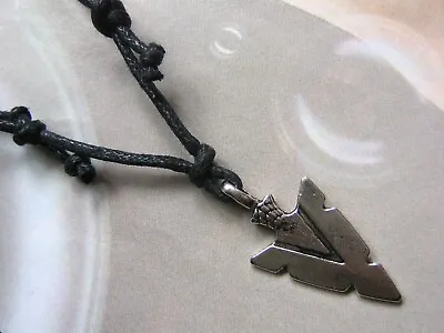 Native American Style Arrow Head Charm Necklace 30mm X 15mm  Pendant Tribal Surf • £3.99