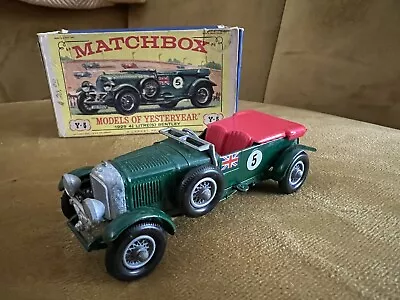 Matchbox Models Of Yesteryear.Y-5.1929 Bentley Nice Condition In Box. • £5