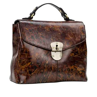 Patricia Nash Sinclair Leather Convertible Backpack Anniv. ABSTRACT ANIMAL NWT  • $161.91