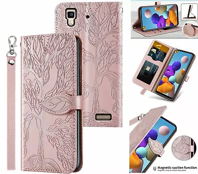 Oppo R7 Embossed Pu Leather Wallet Case Tree • $7.50