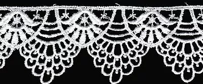 Affordable Venice Venise Lace Trim 2-1/2  Crafts  Edge Rayon Doll 2 Yard 1337 • $4.99