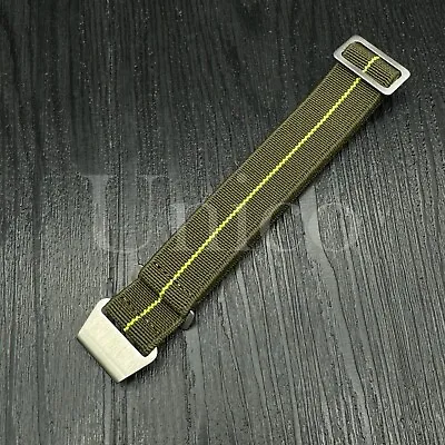 20 22 MM Parachute Elastic Nylon Strap Band Watch Quick Fits For Timex Green/YL • $12.99