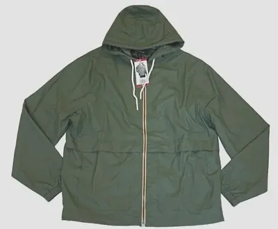 Men WP Weatherproof Hooded Full Zip Rain Slicker Sport Jacket Raincoat Coat XXL • $24.98