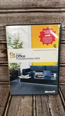 Microsoft Office 2003 Pro Professional Academic Edition Full Version W/ Key • $19.99