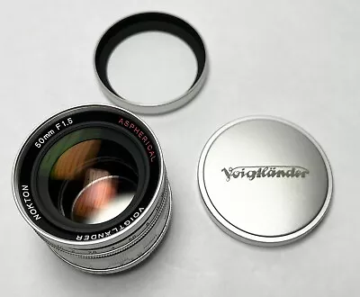 Voigtlander Norton 50mm F1.5 Aspherical Silver Lens Excellent W/Hood • $399