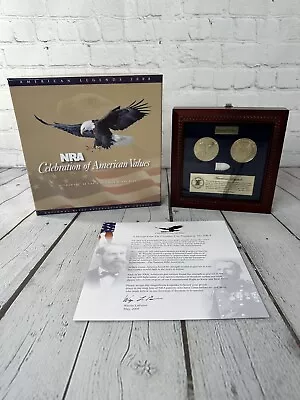 NRA National Rifle Association Limited Edition Coin & Civil War Bullet Display • $29.95