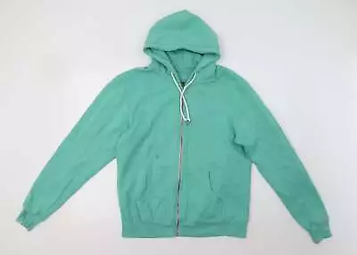 Unsung Hero Womens Green Cotton Full Zip Hoodie Size L • £6