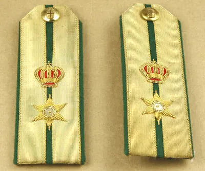 Greece Kingdom Military Greek Army Lieutenant Colonel Epaulettes Shoulder Straps • $50