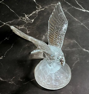 D'Arques Cristal Majestic Eagle And Fish Sculpture Lead Crystal Statue • $22.95