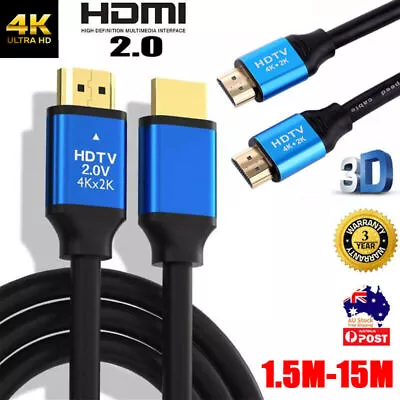 4K HDMI To HDMI Cable High Speed Ultra HD HDMI Cord For 4K Roku TV HDTV Monitor • $19.99