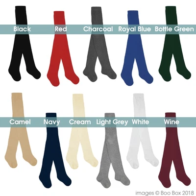 £6.99 • Buy Pex Girls Cotton Rich Plain Soft Sunset Back To School Tights 2 - 13 Years