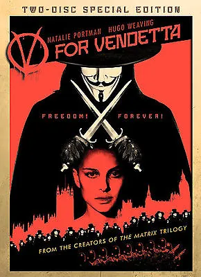 $6.95 • Buy V For Vendetta (DVD, 2006, 2-Disc Set, Limited Edition)