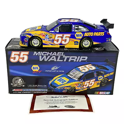 Action Nascar #55 Michael Waltrip NAPA 2008 Camry 1:24 Diecast AUTOGRAPHED • $108.64