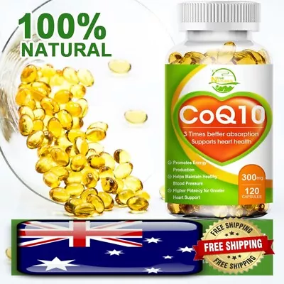 COQ 10 Coenzyme Q-10 300mg Increase Energy & Stamina Support Heart Health AU • $19.76