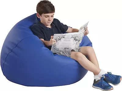10478-BL Softscape Classic 35  Junior Bean Bag Chair Furniture For Kids Librar • $190.63