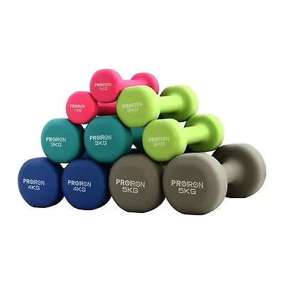 PROIRON Neoprene Dumbbells Set Weights Exercise & Fitness Dumbbells • $62.99