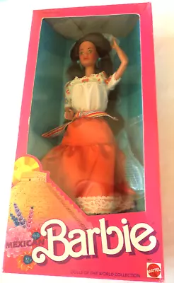 1988 Dolls Of The World Mexican Barbie 1917 Nrfb! • $19.99