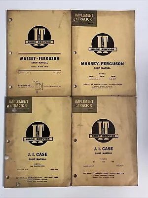 I&T Lot Of 4 Case Massey Ferguson Tractor Shop Manuals 730 830 930 MF135 MF150 • $31.96