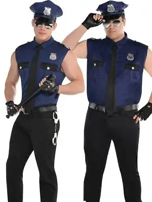 Adults Mens Under Arrest Police Sexy Cop Fancy Dress Stripper Costume M - XXL • £31.99